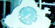 Photo No.4 Zoom up the clock which displaid at 7:40 pm